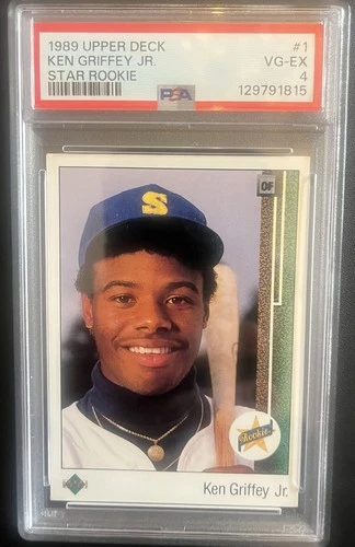 1989 Upper Deck - Ken Griffey Jr. - Rookie (RC) #1 - New Slab PSA 4