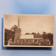 Yoxford Postcard C1920 St Peters Church Exterior & Cemetary