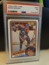 1984 O-PEE-CHEE #254 MARK MESSIER HOCKEY NM-MT PSA 7