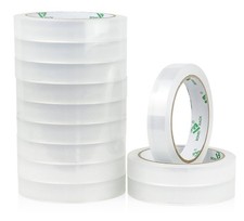 12Rolls Clear Tape Refills for Dispenser, Transparent Gift Wrap Tape 3inch Co...