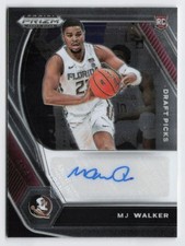 2021 MJ Walker Rookie Card Panini Prizm Draft Picks Auto #DP-MJW