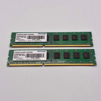 Patriot 16GB 2x8GB PC3 10600 1333MHz Desktop RAM
