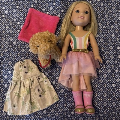 American Girl Well usher Doll Camille With Extras Boots, Skirt And More