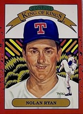 RARE 1990 Donruss Nolan Ryan King of Kings On Front ERROR Card #659 On The Back!