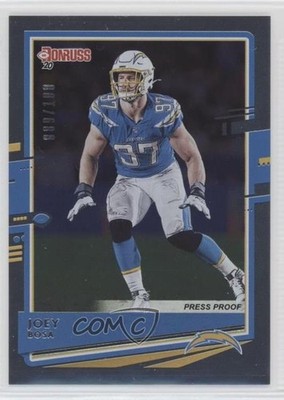 2020 Panini Donruss Photo Variation Press Proof Silver 89/100 Joey Bosa #136 9hx