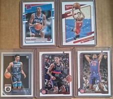 Lot Of 5 DETROIT PISTONS, REED, SASSER, HUERTER, MOORE, LANIER🔥 🔥 🔥 🔥