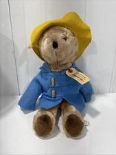 Vintage Eden Toys 1975 Paddington Bear Plush/Stuffed Tag Hat 15”Great Condition