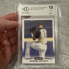 2018 Leaf Retail Shohei Ohtani #03 BCCG 10 Base Set Baseball Japan