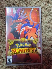 Pokemon Scarlet Nintendo Switch complete w/ case & tested