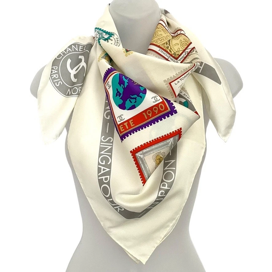 CHANEL Silk Scarves & Wraps for Women with Vintage for sale - eBay