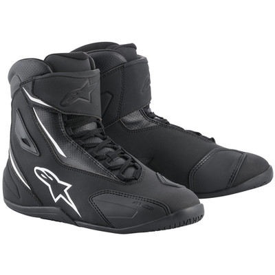 Alpinestars Fastback-2 Drystar Motorradschuh schwarz / weiß Stiefel / Schuhe