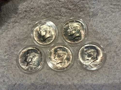1967 50C (Proof) Kennedy Silver Half Dollar's In Capsules