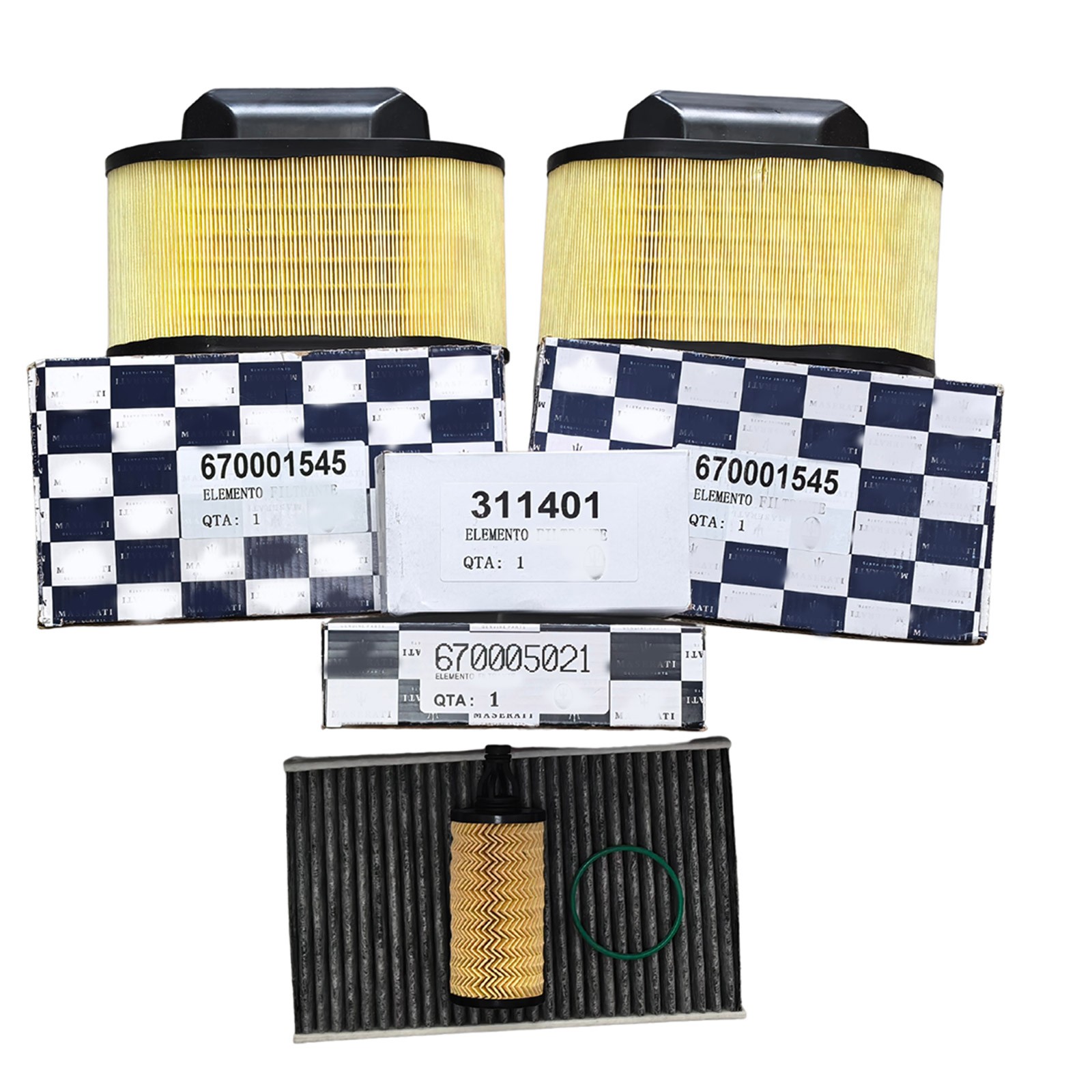Maserati Ghibli 2017-2020 Air filters Set P/N 670001545
