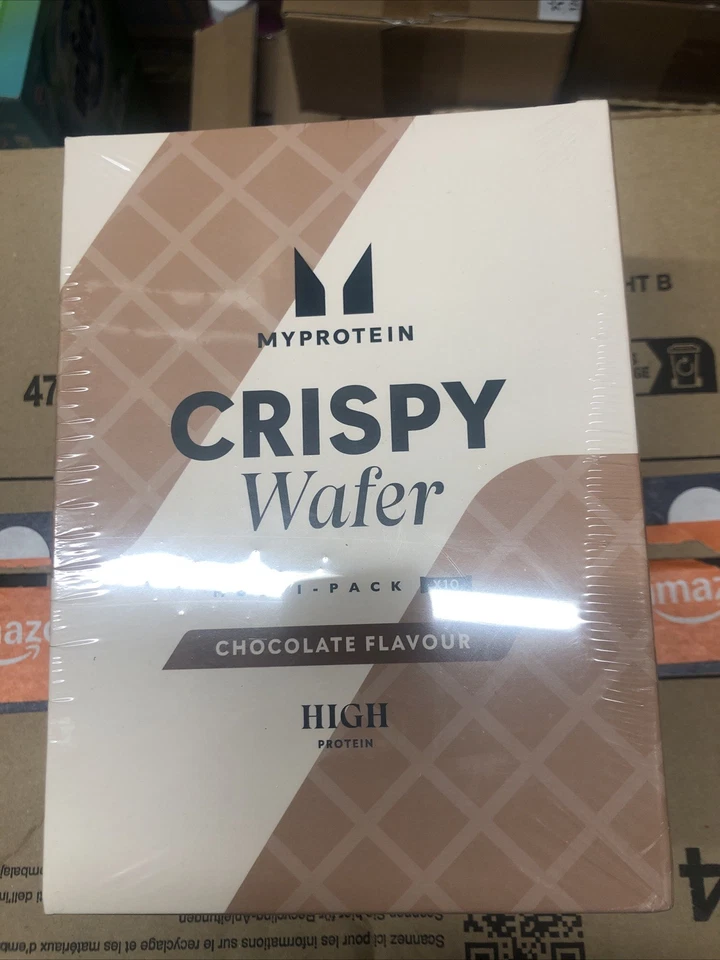 MYPROTEIN My Protein Crispy Wafer High Protein Chocolate Flavour Bars 10 x 42g