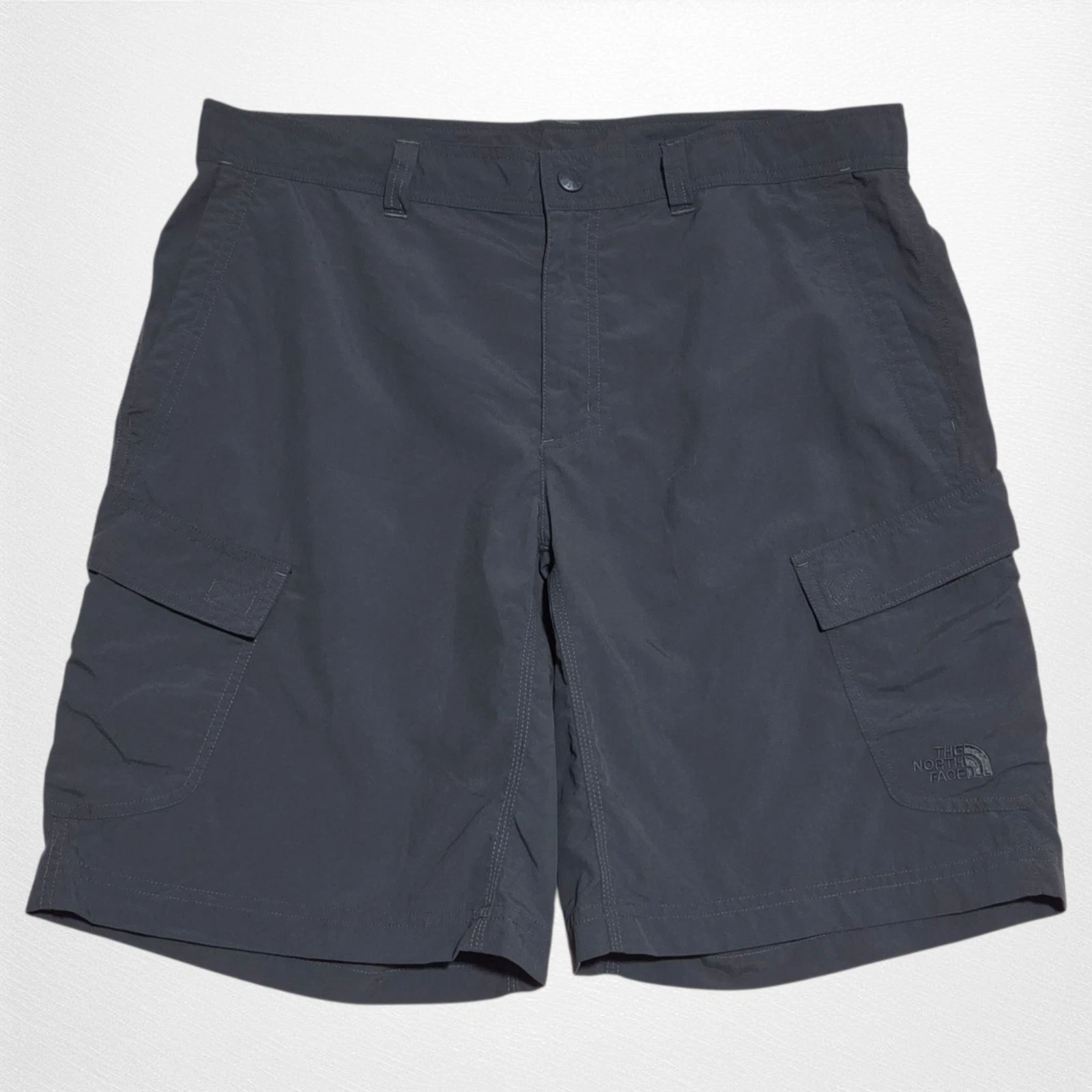 The North Face Ripstop Cargo Shorts 10” Mens 36 Dark Gray Hiking Outdoor