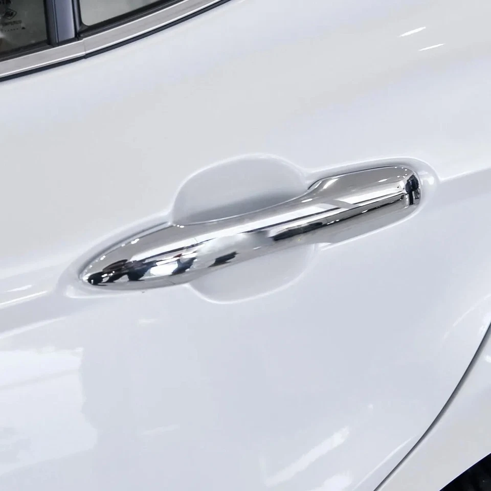 Para 2018-2025 Toyota Camry Chrome maçaneta de porta de carro guarnições de tampa de tira com chave - Imagem 3 de 4