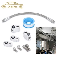 Coolant Steam Port Crossover Hose Kit Throttle Body Bypass Tube For LS GM LM7