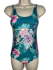 Justice Girls Large Floral "Cali Vibes Justice Beach" Strappy Back Swimsuit
