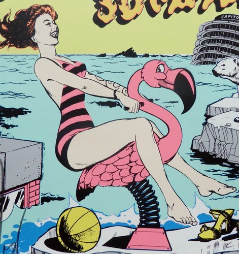FAILE Endless Summer Print HAND SIGNED Flamingo Silkscreen Lenox Paper POP Art - Picture 3 of 7