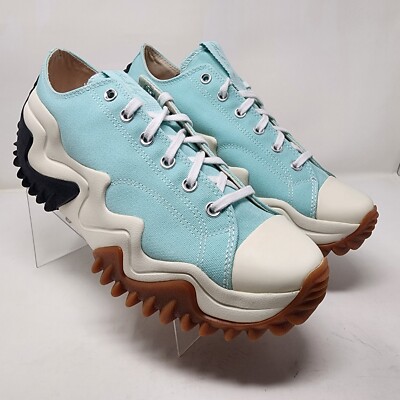 Converse Run Star Motion Platform Sneakers Womens 9.5 Green Low Streetwear Shoes