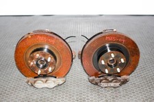 Jdm Subaru Front 4 Pot Brake Calipers With Hubs Rotors Knuckles