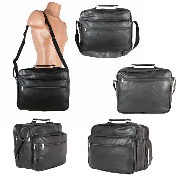 Herren UmhäNgetasche Arbeitstasche Schultertasche Messenger Leder Flugbegleiter-image
