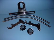 1938 -1952 Ford Pickup Taillight Plate Brackets With Wire Shields Stainless 