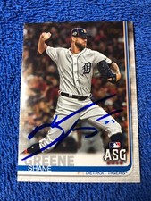 2019 Topps Detroit Tigers Shane Greene Autographed Baseball Card #US254