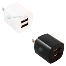 1-100 Lot Fast Dual 2 Port Wall Charger for Apple iPod Nano Touch 1 2 3 4 5 6 7