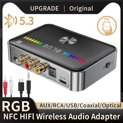 Nfc bluetooth 5,3 audio empfänger sender 3,5mm aux rca koaxialer optischer DAC