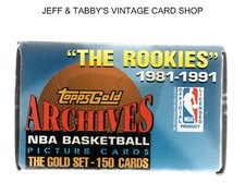 1981-1991 Topps Archives Basketball Gold Factory Set 