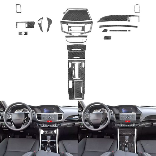 35Pcs Real Carbon Fiber Full Interior Dash Trim Kits For Honda Accord 9th 14-17 - Bild 1 von 14