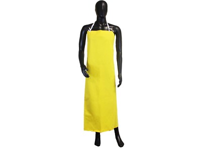 100 Hvy Duty Durable Polyethylene Apron Adjustable Cover Yellow