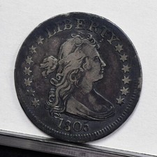 1805 Bust Quarter - Ch VF Details, Cleaned (#58628-L)