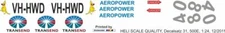 Decal 31 MD 500E Utilities Transend VH-HWD