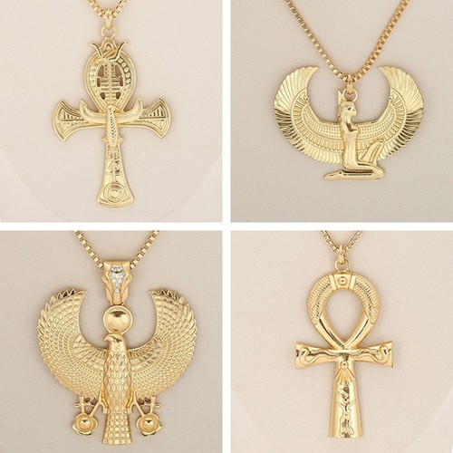 Ancient Egyptian Gold Pendant Necklace 
