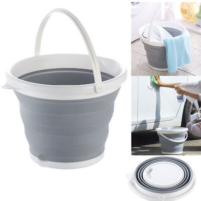 Collapsible Bucket Fishing Camping Kitchen Garden Plastic Silicone Water Carrier