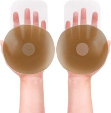 Nipple Cover for Women: Silicone Breast Lift Pasties 5.1inch Reusable Brown