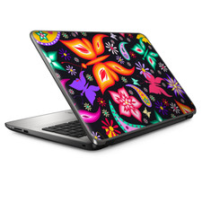 Laptop Skin Wrap Universal for 13 inch - Floral Butterflies