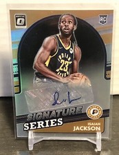2021-22 Donruss Optic Isaiah Jackson Signature Series #SS-IJK Pacers Auto