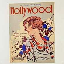Vintage Sheet Music Hollywood by Arnold Johnson  Charles Newman      PA-5