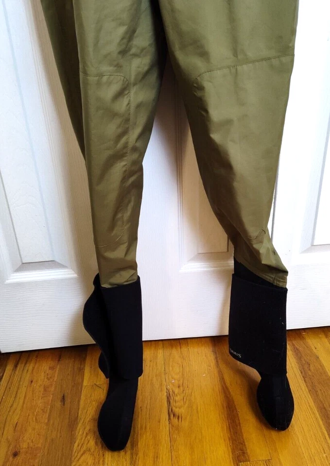 Redington Waders Men's Small Army Green Fly Fishing Stockings Crosswater - Image 4 of 4