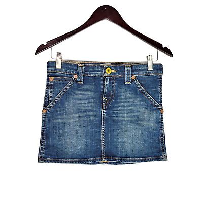 Kopen True Religion Jean Mini Short Skirt Size 14 Girls Blue