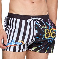 Men Casual Sports Shorts Summer Beach Joggers Loose Pockets Drawstring Shorts