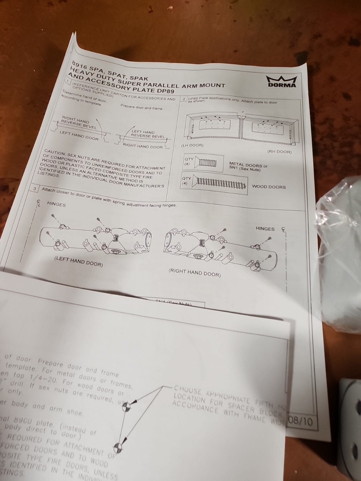 Dorma 8907 SPA FMC Tandem 689