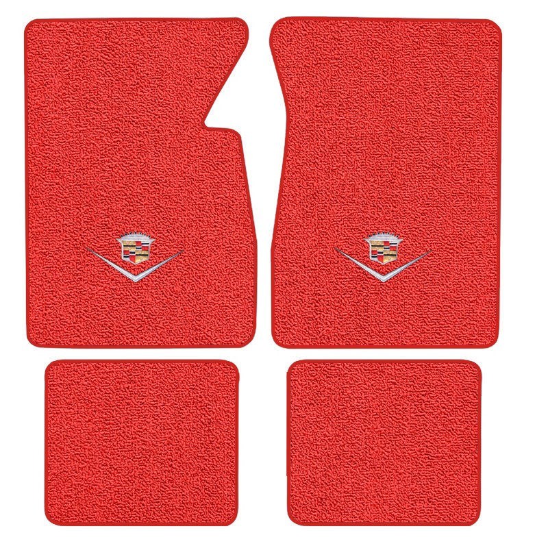 Cadillac Custom Logo Loop Carpet Floor Mats - Choose Mat Color And Logo ...