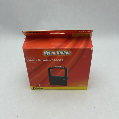 PORELON 320/321 Nylon Ribbon 6 Pack Black Printer Ribbon | eBay