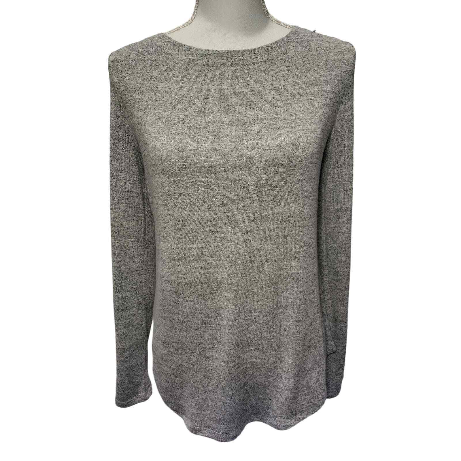 Banana Republic Womens Crisscross Tie Back Sweater Long Sleeve Knit Gray Small