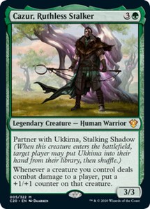 Cazur, Ruthless Stalker - Foil x4 - Commander 2020 - NM-Mint, English - Commande