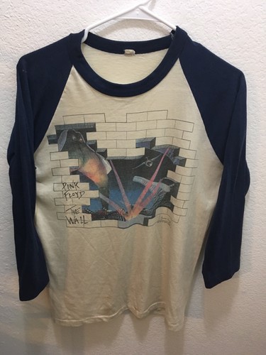 1980 Vintage Pink Floyd Raglan Shirt M 